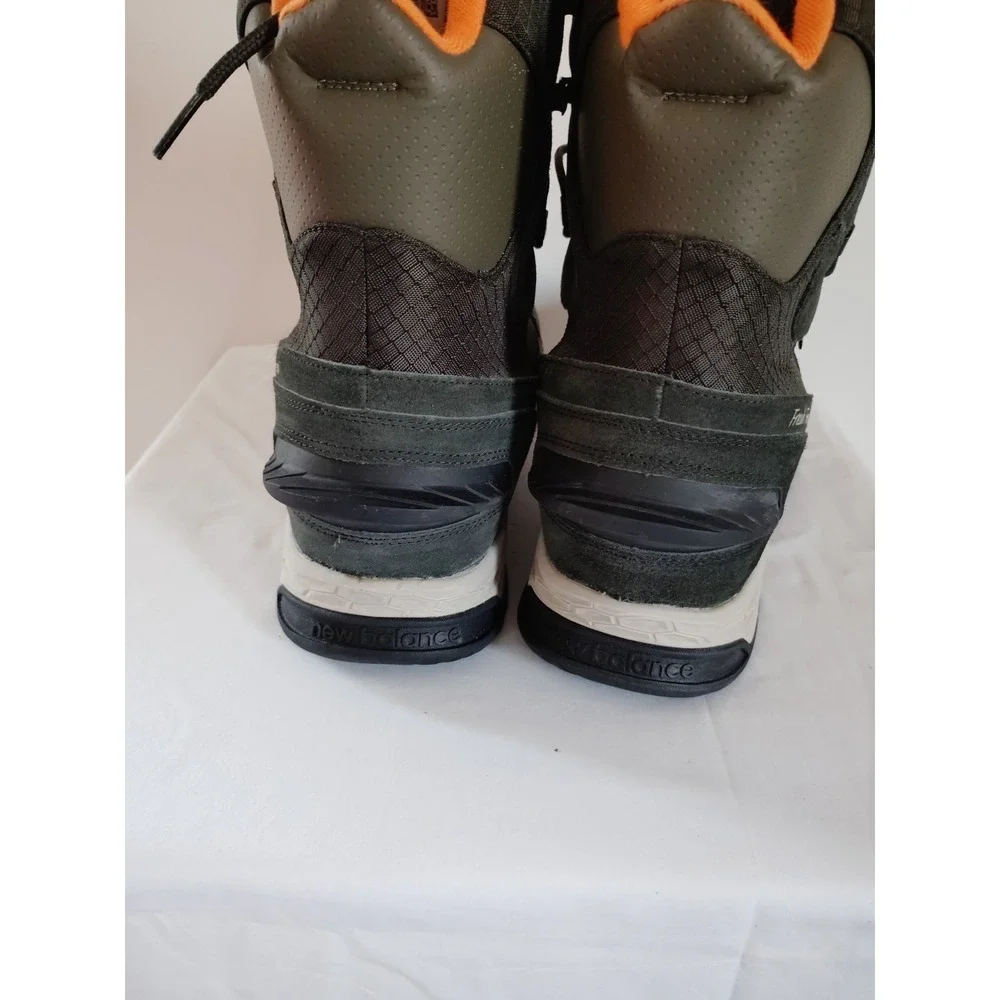 NWOT New Balance BM1000GR Winter Waterproof Hiking Boots Olive Orange Men 16
